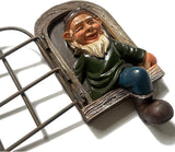 Tirifer Garden Gnomes Elf Out The Door Tree Hugger, Decor Outdoor 3D Dwarves Outdoor Tree Sculpture Gnome Tree Decor Garden Peeker Figurine Yard Art Garden Decoration