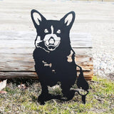 Cairn Terrier Dog Metal Sign,Yard Garden Decor,Dog Garden Decor,Rusty Animal Garden Stake,Metal Ornaments for Garden Outdoor Planters Lawn Custom Iron Art Sign Souvenirs Mourning Gifts