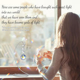 Sympathy Gifts for Loss of Loved One,Memorial Gifts for Loss of Mom Dad,40mm Crystal Suncatcher Idea is Suitable for Bereavement, in Memory, Condolences,Remembrance,with 9 Inch Silver Stand