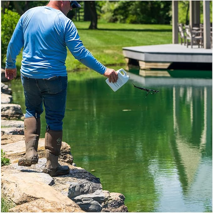 Natural Waterscapes Pond Dye - Vivid Blue Super Concentrate - 1 Quart Treats 1 Acre up to 6 Feet Deep, True Blue Pond Dye, Creates Vibrant Blue Color in Pond Water