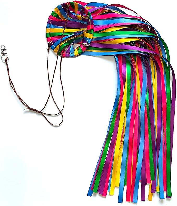 Satin Ribbon Windsock Streamer, Outdoor Decorations for Your Patio, Garden, Yard, Dock and Camper, 49-Inch, WS-49K-01
