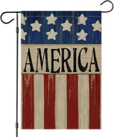 4th of July Garden Flag 12x18 Inch Double Sided, Patriotic American Flag Yard Decoration,Small Seasonal Outdoor Decorations for Summer Independence Day,250th Years America Anniversary Holiday Outside