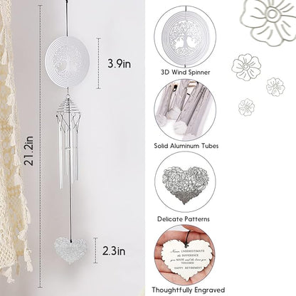 Retirement Gifts for Woman,Unique Retirement Gift for Men, Teacher, Nurse, Doctor, Coworkers, Funny Retired Gift for Boss, Friends, Mom, Retirement Wind Chimes with Wind Spinner