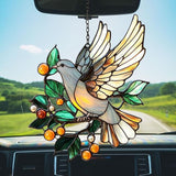 Peace Lover Dove Acrylic Suncatcher Stained Glass Effect Window Car Hanging Christmas Ornament Indoor Outdoor Decor Garden Sun Catcher Panel for Acrylic Suncatcher Lover for Women Mom Grandma