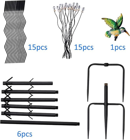 7.2FT Tall Wine Bottle Trees Stand for Garden Decorative, Rustproof Metal Bottle Tree Holder, Holds Up to 15 Bottles (Black)