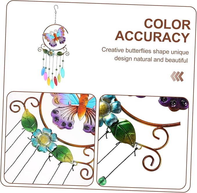 BESPORTBLE 1pc Garden Hanging Wind Chime Metal for Decor Creates Soothing Sounds for Birthdays and Housewarming Celebrations