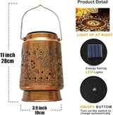 Hummingbird Solar Light Outdoor Waterproof Hanging, Hummingbird Garden Decoration Metal led Solar Light, Suitable for Garden Patio Lawn Path, Ladies mom Grandma Outdoor Lantern Decoration