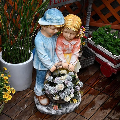 Garden Ornaments Decor Statue Outdoor,Art Statue Garden Gifts Garden Sculpture Decoration Outdoor Garden Character Statue Decoration Ornaments Garden Landscape Courtyard Decor, Used for Lawn