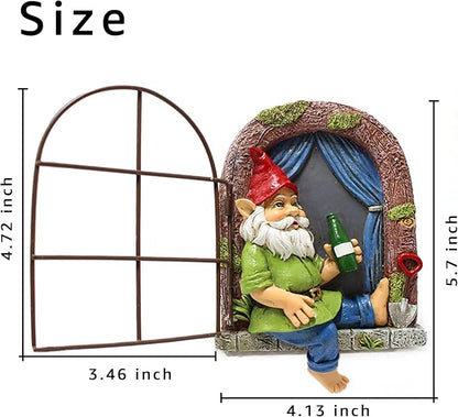 Gnome Tree Hugger, Funny Garden Gnomes Outdoor Decorations for Lawn Patio Yard Home Decor, Spring Gardening Gnome Gifts, Whimsical Tree Sculpture Peeker Yard Art