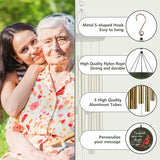 ASTARIN Cardinal Memorial Wind Chimes, 36" Personalized Name Sympathy Wind Chime, Windchimes in Memory of Loved One, Bereavement Condolence Gift for Loss Mom Dad Sister Son(Produced in USA)