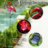 Starryfill Flamingo Solar Stake, 42inches Height Metal Flamingo Garden Decoration with LED Warm White Light for Gift Yard Pathway Patio Outdoor Lover