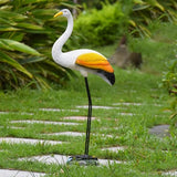 Garden Statue Animal Sculpture Outdoor Decor Gift Outdoor Statues Outdoor Garden Simulation Animal Sculpture Figurine Crane Statue Garden Courtyard Animal Decoration(25 * 9 * 60cm-B)