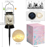 Shiba Inu Gifts for Women/Men Shiba Inu Solar Lanterns Mom Birthday Shibe Dog Lovers Lantern Pet loss Animal Doge Memorial Lights Solar Garden Decoration for Yard, Patio,Backyard,Porch Torches