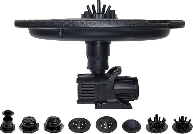 HALF OFF PONDS Floating Fountain, 3/4 HP Pond Aerator, 200 ft Cord, 8,000 GPH Water Pump, 11 Spray Patterns, for Ponds, Lakes & Water Gardens