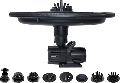 HALF OFF PONDS Floating Fountain, 3/4 HP Pond Aerator, 200 ft Cord, 8,000 GPH Water Pump, 11 Spray Patterns, for Ponds, Lakes & Water Gardens