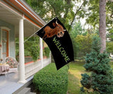 Cattle Welcome Flag 3X5FT, Farm House Flags, Cow Meme Banner,Both Sides Printed,Women Banner,Vibrant Colors, Double Stitched with 2 Brass Grommets, Bar Garden Street Decoration, GYM, Office Decor,Indoor Outdoor Use,Gifts. (Cattle, 3x5ft)