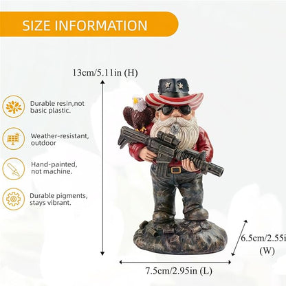 Patriotic Gnomes, 4th of July Gnomes,gnome,Military gnome, Desk Decor for Men,America 250 Merchandise,Veteran Gifts,250th Anniversary,Army Gifts for Men,Memorial Day Decorations