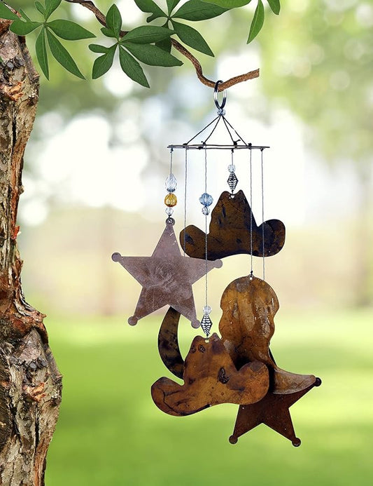 Sunset Vista Designs Horsing Around Western Wind Chime, Small