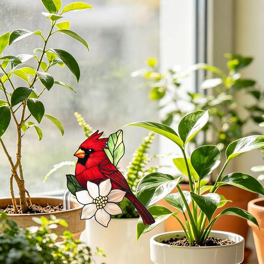 Cardinal Gifts for Women, Mom Grandma, Bird Lover Gifts, Hanging Plant Planter Indoor Outdoor, Spring Garden Decor, Cardinal Home Outdoor Decoration(10)