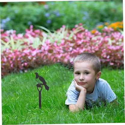 Bird Garden Stake Decor Iron for Lawn and Garden Vivid Bird Stake Ornament for Outdoor Decoration