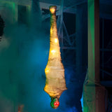 JOYIN 47" Halloween Decorations Hanging Cocoon Corpse, Halloween Indoor Decor, Light Up Corpses Skeleton, Scary Outdoor Decoration, Dead Body Prop for Haunted House Yard Outside Decor
