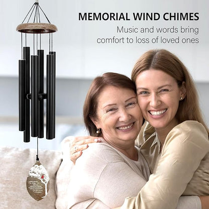 ASTARIN Custom Cardinal Memorial Wind Chimes, 35" Sympathy Gifts Wind Chime for Loss of Mom Dad Sister Son, Personalized Name Date Bereavement Condolence Gift for Outside, Produced in USA