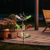 2 Pcs 12 Heavy Duty Metal Wine Bottle Tree Garden Outside 47 Inches Tall Decorative Colorful Glass Bottle Holders Artificial Rustproof Display Stand Garden Art for Lawn Yard Outdoor Decor