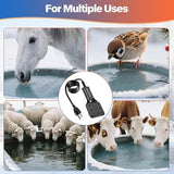 120V 800W Pond De-Icer and Chicken Water Heater for Livestock Tank Heater, Featuring Power-Off Protection, Overheating Protection, GFCI Plug & 9.2FT UL Approved Cord