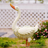 Goodeco Goose Statue for Garden Decor - Perfect for Home Yard Porch Decorations - Great Gifts for Women Mom and Gardening Gifts (White)