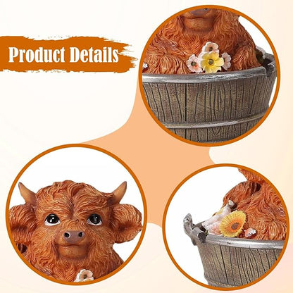 MYCENSE Statue Garden Statue Decorative Art Crafts Animal Figurine Sculpture for Countryside Backyard Lawn Patio Yard