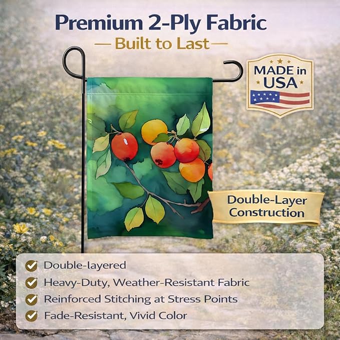 Caroline's Treasures Missouri Hawthorns in Watercolor Garden Flag Mailbox Flag Decorative Yard Flag Banner Outside Patio Artwork Yard Flower Beds, Garden Size, Multicolor