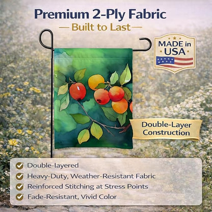 Caroline's Treasures Missouri Hawthorns in Watercolor Garden Flag Mailbox Flag Decorative Yard Flag Banner Outside Patio Artwork Yard Flower Beds, Garden Size, Multicolor