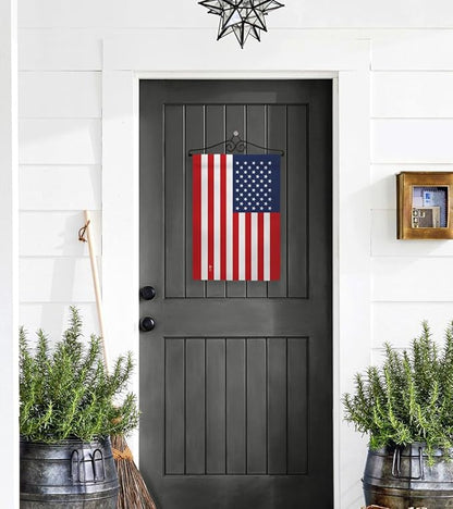 Flag Hanger For Wall Hanging Scroll Post Banner Rod Tapestry Display Accessory Delux Metal Door Sign Inddor Kitchen Room Decor AccentOutdoor House Yard Classroom Office Poster Home Decorations Gifts
