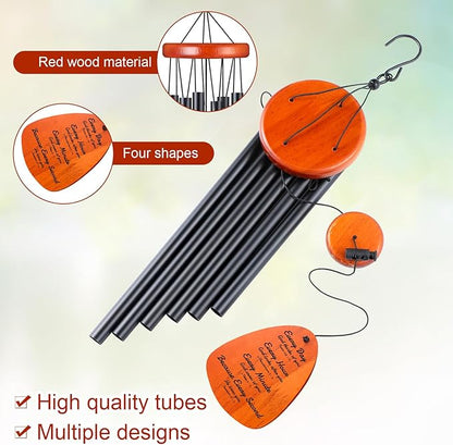 Soaoo 2 Pcs Christian Gift 28 Inch Wind Chimes Bible Verse Wind Chimes Outdoor with Inspirational Prayers Christian Gifts Religious Garden Wind Chimes Scripture Gifts for Home Garden Patio Decor