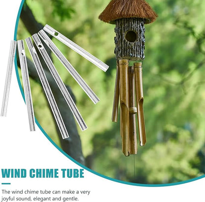 balacoo Aluminum Wind Chime Tubes 15Pcs Medium Sized Metal Pipes 2.75In DIY Outdoor Wind Chime Supplies for Garden Patio Decoration