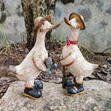 Garden Statues Duck, Funny Cartoon Duck Garden Statues Indoor Outdoor Decorations for Yard Home Garden Patio and Office