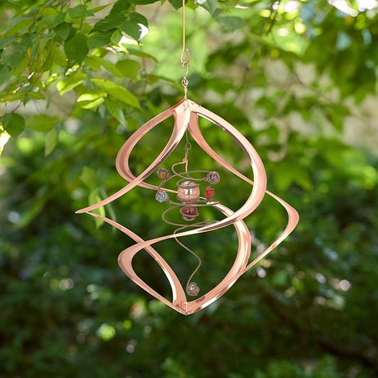 Red Carpet Studios Cosmix Copper Spiral Planet Wind Sculpture (31054)