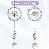 Retirement Gifts for Women, Sun Catcher Gift with Engraved Happy Retirement Message, Hanging Crystal Sun Catcher Ornament for Window Rainbow Maker, Appreciation Gift for Retired Teacher, Friends, Mom