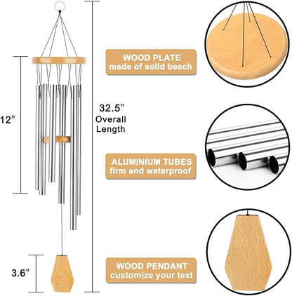 Thank You Teacher Doctor Women Men, Custom Wind Chimes for Employees Appreciation, Colleagues Farewell Gift for Coworkers Leaving, Teacher Thank You Gifts for Nurse, Co-Worker Appreciation Colleague