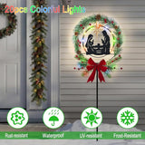 Solar Powered Nativity Scene,Hokfirm Christmas Yard Stakes Outdoor Christmas Decorations Garden Decor for Outside
