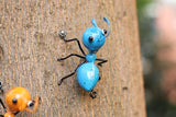 Mentorart Metal Ants Garden Decor, Wall Decoration Lawn Bar Bedroom Living Room Hanging Decoration, Sculpture Ant Art Accents Yard Fence Ornaments, Office Set of 4