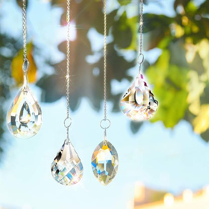 MerryNine 10pcs Sun Shine Catcher Chains for Pendant Prisms, 18.11 inch Prismatic Ball Suspension Chain with Hook for Crystal Prism Decoration DIY Crystal Decoration (10PCS)