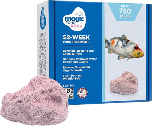 Magic Pond Rocks, Fish Tank Rocks for Enhancing Water Clarity with Your Regular Cleaning Routine, Fish Friendly Aquarium Rocks, All Natural Aquarium Decor, Small - Up to 750 Gallons