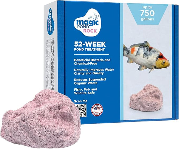 Magic Pond Rocks, Fish Tank Rocks for Enhancing Water Clarity with Your Regular Cleaning Routine, Fish Friendly Aquarium Rocks, All Natural Aquarium Decor, Small - Up to 750 Gallons