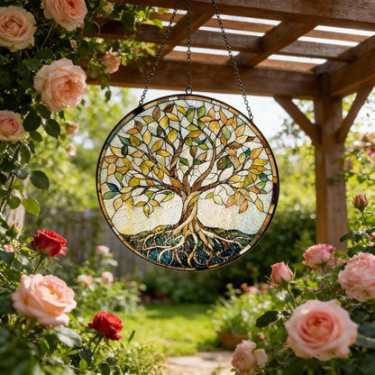 Stained Glass Window Hanging,suncatcher Stained Glass kit,Stained Glass Ornament, Garden suncatchers for Windows Hanging,Window Decor or Indoor,Gifts for Women, Lovers, Couple, Friends