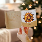 Radiant Sunflowers Acrylic Suncatcher, Flower Suncatchers for Window Hangings, Stained Glass Effect Garden Decor, Gift for Mother's Day, Mom, Grandma, Wife, Women