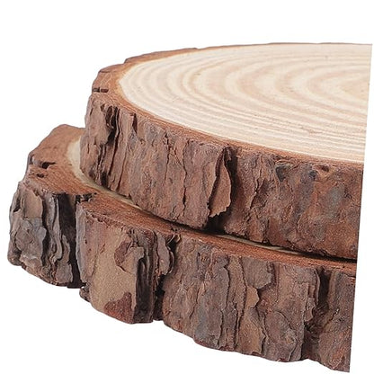 TOYANDONA 2pcs Outdoor Garden Wooden Stepping Stones 8.5-Inch Log Pathway Decor Easy DIY Installation for Walkways and Patios Sturdy and Weather-Resistant