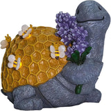 Zayton Garden Outdoor Turtle Statues Yard Resin Decoration Gift Handmade Housewarming Gift for Patio Yard Lawn Waterproof Cracking