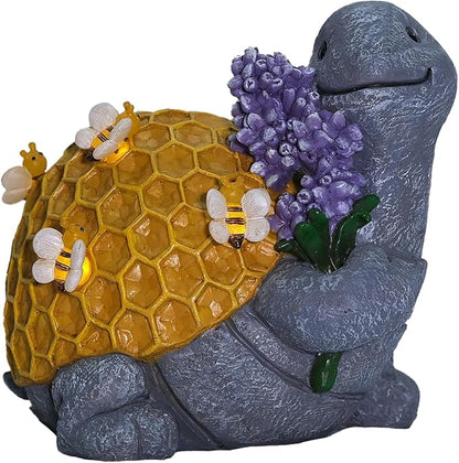 Zayton Garden Outdoor Turtle Statues Yard Resin Decoration Gift Handmade Housewarming Gift for Patio Yard Lawn Waterproof Cracking
