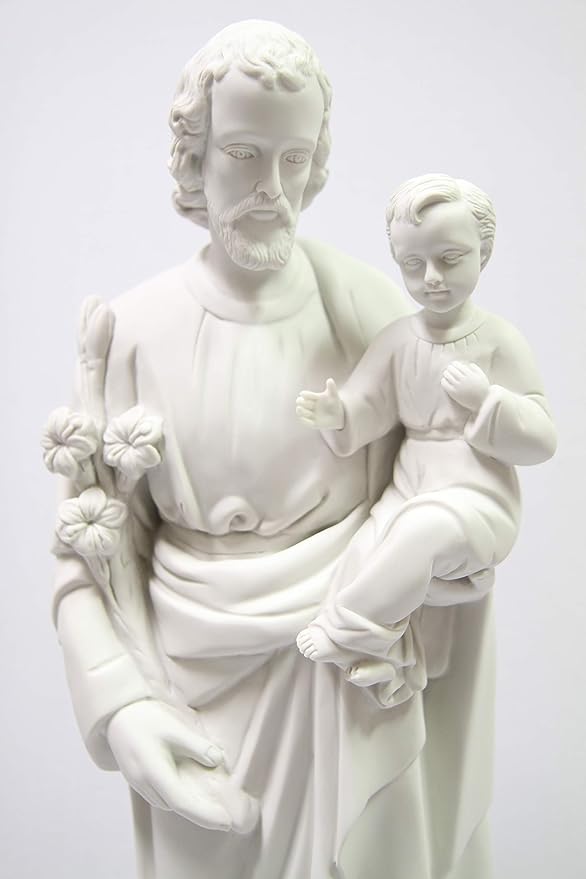 Vittoria Collection 25.5 Inch Saint St Joseph with Child Italian Statue Sculpture Figurine Made in Italy Indoor Outdoor